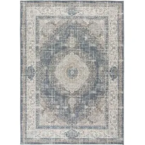 Tapis intérieur ATTICGO gris rectangulaire vintage 140x200 cm NEILA pas cher