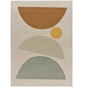 MOMA Tapis intérieur multicolore rectangulaire scandinave DOMUS 160 x 230 cm pas cher