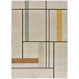 MOMA Tapis intérieur multicolore rectangulaire scandinave DOMUS 120 x 170 cm pas cher