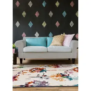 ATTICGO Tapis ethnique intérieur multicolore, 120 x 170 cm 64620 pas cher
