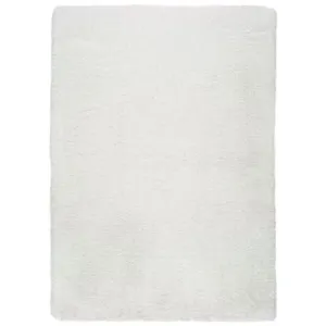 MOMA Tapis intérieur ATTICGO blanc rectangulaire shaggy uni 140x200 cm ALPACA pas cher