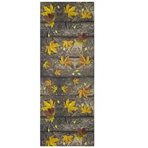 Atticgo Tapis de cuisine dessins automne multicolore 52x100 cm pas cher