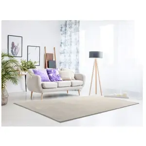MOMA Tapis intérieur ATTICGO blanc rectangulaire uni 80x150 cm LOFT pas cher