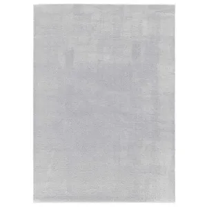 MOMA Tapis intérieur ATTICGO argent rectangulaire uni 160x230 cm LOFT pas cher