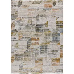 Atticgo - Tapis Vintage À Poils Courts Kilis 45 Multicolore 154x230 Cm pas cher