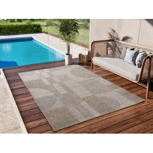 Atticgo - Tapis d'extérieur ethnique oria 06 Naturel 152x230 cm