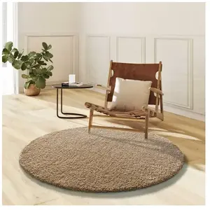 MOMA Tapis intérieur lin rectangulaire uni NORGE 130 x 130 cm pas cher