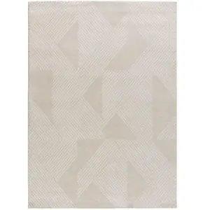 Atticgo Tapis intérieur crème rectangulaire abstrait HL-GEOMETRIC 160 x 230 cm pas cher
