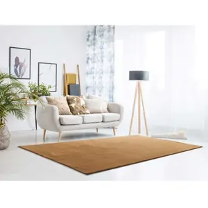 MOMA Tapis intérieur ATTICGO cuivre rectangulaire uni 160x230 cm LOFT pas cher