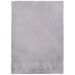 Tapis intérieur ATTICGO argent rectangulaire shaggy uni 160x230 cm FOX pas cher