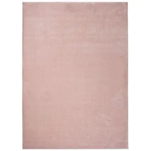 Tapis intérieur ATTICGO rose rectangulaire uni 60x120 cm MONTANA pas cher