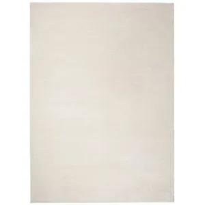 Atticgo Tapis uni en blanc 160x230 cm pas cher