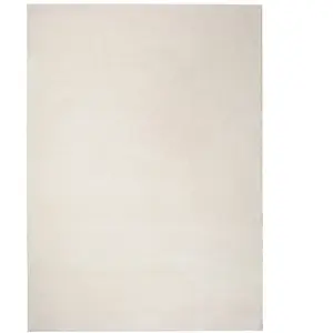 Tapis intérieur ATTICGO blanc rectangulaire uni 200x290 cm MONTANA pas cher
