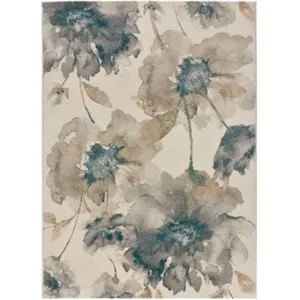 MOMA Tapis intérieur ATTICGO multicolore rectangulaire floral 80x150 cm SARA pas cher