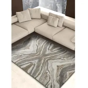 Tapis abstrait intérieur beige, 80 x 150 cm 47591