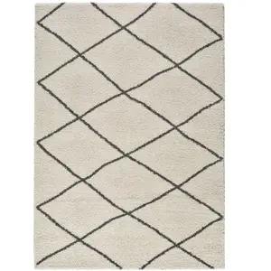 MOMA Tapis intérieur ATTICGO blanc rectangulaire éthnique 80x150 cm ATLAS pas cher