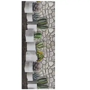 Atticgo Tapis de cuisine dessins avec des fleurs multicolore 52x100 cm pas cher