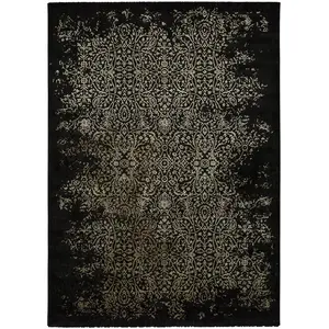 MOMA Tapis intérieur noir rectangulaire abstrait GOLD 160 x 230 cm pas cher