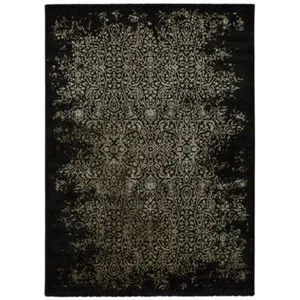 Tapis intérieur ATTICGO noir rectangulaire abstrait 120x170 cm GOLD pas cher