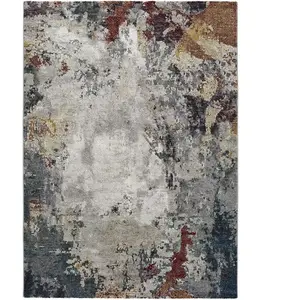 MOMA Tapis intérieur multicolore rectangulaire abstrait GRAFFITI 60 x 120 cm pas cher