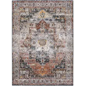 MOMA Tapis intérieur multicolore rectangulaire abstrait SHIRAZ 200 x 290 cm pas cher