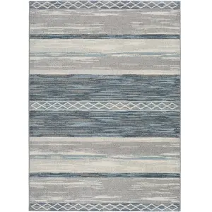 MOMA Tapis intérieur ATTICGO gris rectangulaire moderne 140x200 cm DREAMS pas cher