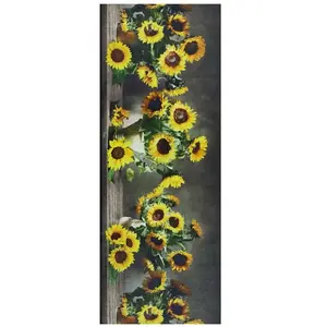 Atticgo Tapis de cuisine dessins avec des fleurs multicolore 52x100 cm pas cher