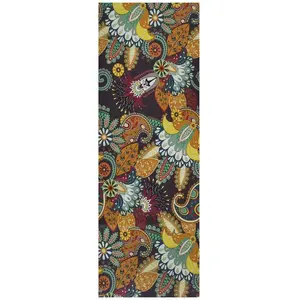 Atticgo - Tapis de cuisine bohème ricci Multicolore 52x200 cm pas cher