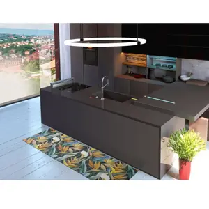 Atticgo Tapis de cuisine dessins avec des feuilles multicolore 52x100 cm pas cher