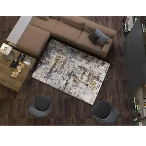 Atticgo - Tapis Abstrait Springs 35 Multicolore 134x200 Cm pas cher