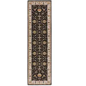 ATTICGO Tapis classique intérieur anthracite, 67 x 250 cm CLASSIC pas cher