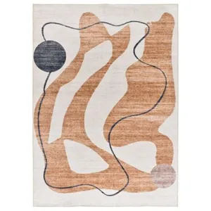 MOMA Tapis intérieur ATTICGO orange rectangulaire abstrait 80x150 cm CLASS