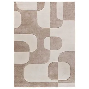 MOMA Tapis intérieur ATTICGO crème rectangulaire géométrique 80x150 cm LENA pas cher
