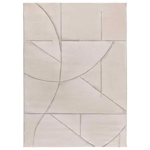 MOMA Tapis intérieur ATTICGO crème rectangulaire géométrique 200x290 cm LENA pas cher