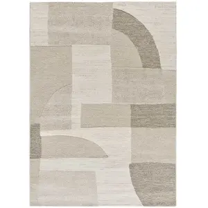 MOMA Tapis intérieur crème rectangulaire géometrique avec relief VERONA 160 x 230 cm pas cher