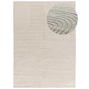 MOMA Tapis intérieur crème rectangulaire géometrique avec relief VERONA 80 x 150 cm pas cher
