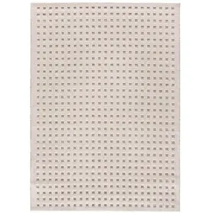 Atticgo Tapis à relief scandinave crème 120x170 cm pas cher