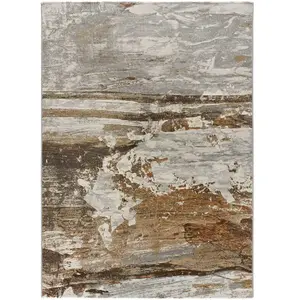 Atticgo Tapis intérieur multicolore rectangulaire abstrait VICTORIA 160 x 230 cm pas cher