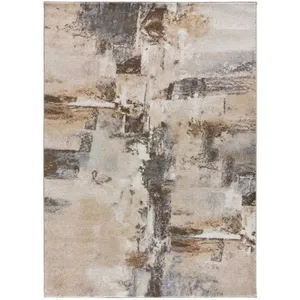 Tapis intérieur ATTICGO beige rectangulaire abstrait 120x170 cm AYDIN pas cher