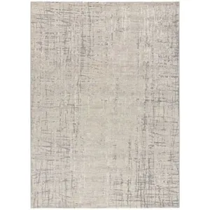 Atticgo Tapis abstrait intérieur argent, 133 x 190 cm SENSATION pas cher