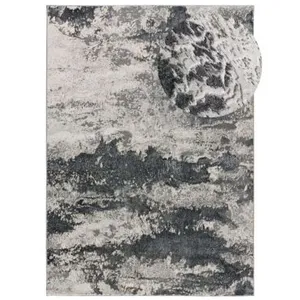 Tapis intérieur ATTICGO gris rectangulaire abstrait 140x200 cm AGATA pas cher