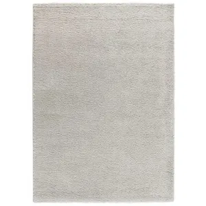 MOMA Tapis intérieur ATTICGO argent rectangulaire shaggy uni 120x180 cm ATLAS pas cher