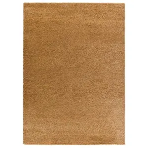 MOMA Tapis intérieur ATTICGO camel rectangulaire shaggy uni 160x230 cm ATLAS pas cher