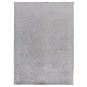 MOMA Tapis intérieur ATTICGO argent rectangulaire uni 60x100 cm CORALINE pas cher