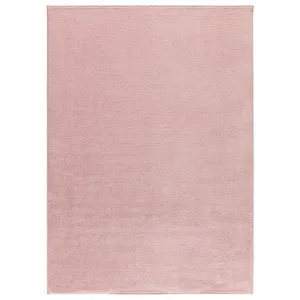 MOMA Tapis intérieur ATTICGO rose rectangulaire uni 60x100 cm CORALINE pas cher