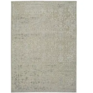 ATTICGO Tapis vintage ISABELLA argent 160x230 cm pas cher