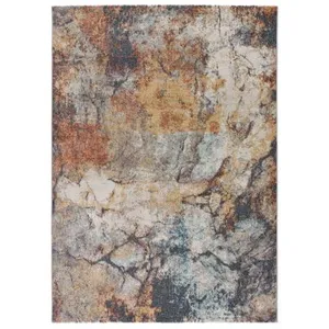 MOMA Tapis intérieur multicolore rectangulaire abstrait PARMA 120 x 170 cm pas cher