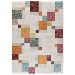 Atticgo Tapis géométrique multicolore, 80x150 cm EIDER pas cher