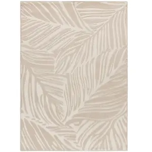 MOMA Tapis intérieur blanc rectangulaire botanique SENSATION 133 x 190 cm pas cher