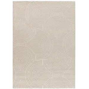 Tapis intérieur ATTICGO blanc rectangulaire scandinave 160x230 cm ZEN pas cher